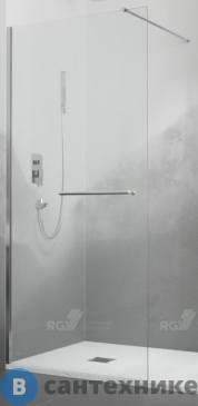 картинка Душевая перегородка RGW WA-040 хром/Прозрачное/8 мм 120*195 (35104012-11)