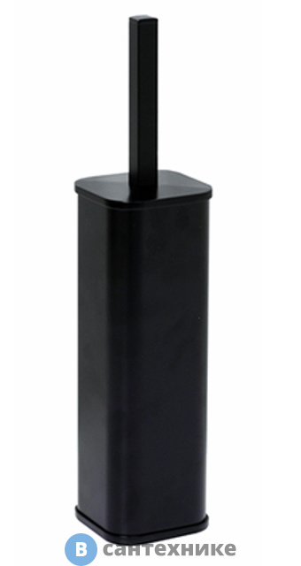 Щетка для унитаза WasserKRAFT K-1117 Black напольная металл, покрытие Soft-touch