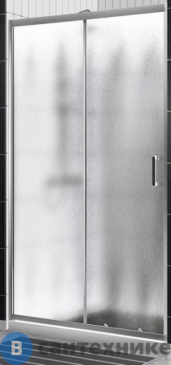 картинка Душевая дверь BelBagno UNO-195-BF-1-120-CH-CR 1200x1950, стекло шиншилла, профиль хром