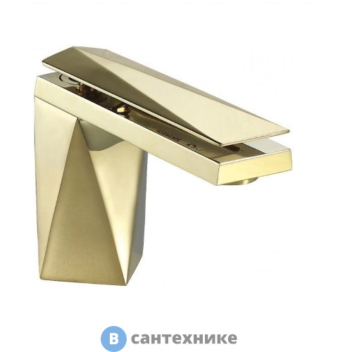 Смеситель Bravat DIAMOND F118102G-1-ENG для раковины, золото