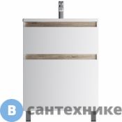 Тумба под раковину AM.PM X-Joy M85AFSX0652WG напольная, 65 см, 2 ящика, белый глянец