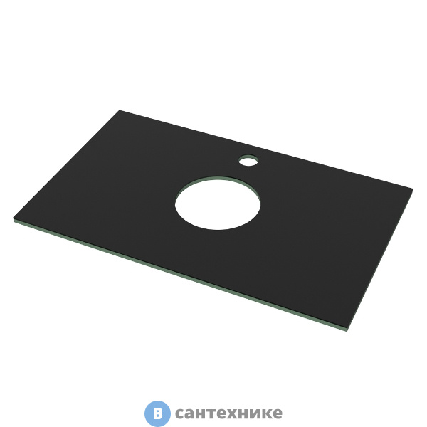 Столешница Taliente TA-MB-ST80-Nero лакобель 80 чёрное стекло на подложке МДФ 10 мм