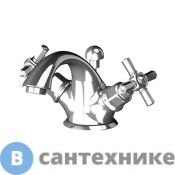 Смеситель Gattoni TRD для раковины, ручки Paris, с донным клапаном, хром (TR310/18C0)