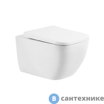 картинка Унитаз BelBagno ALPINA BB10100CHR подвесной безободковый, без сиденья