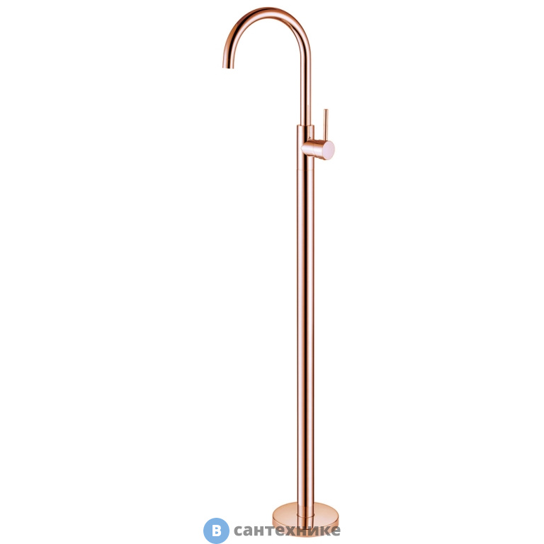 Смеситель ABBER Wasser Kreis AF8141RG напольный для раковины, розовое золото