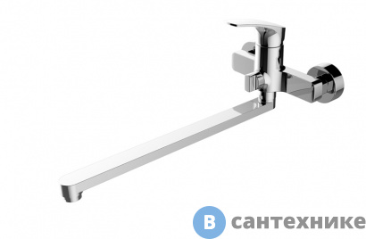 картинка Смеситель Aquanet Static AF330-21С для ванны с дл. изливом, хром (237445)