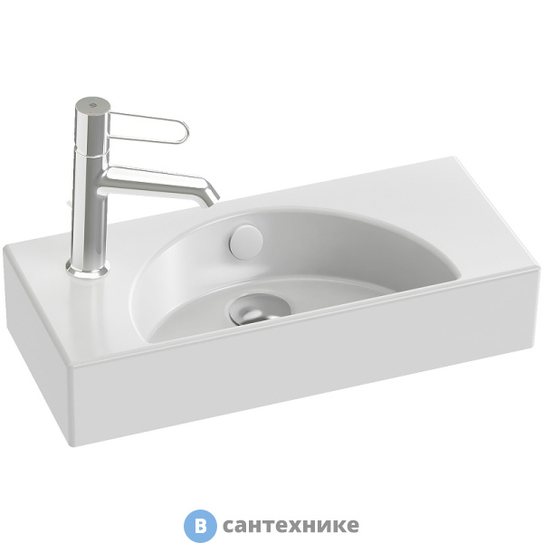 Раковина Jacob Delafon EGO112-55-00 Odeon RG 50 см*22 см (отверстие слева)