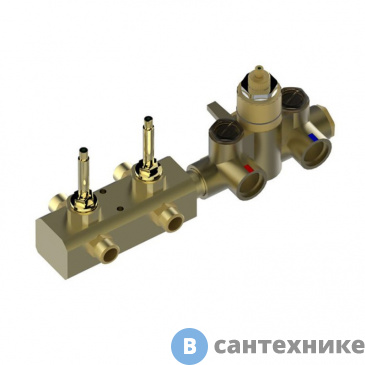 картинка Внутренняя часть Bongio для встроенного термостатического смесителя на 2 выхода (09730/02)