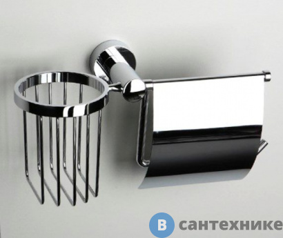 картинка Держатель туалетной бумаги WasserKRAFT Donau K-9459 и освежителя металл, хромоникелевое покрытие