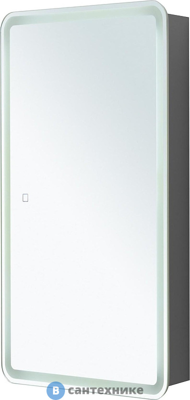 Зеркальный шкаф Aquanet Оптима 40 с LED подсветкой (357143)