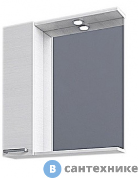 картинка Зеркальный шкаф Акватон РОНДА 55 /55х72х15,2/ (дуб сомерсет) (1A208602RSC2L)