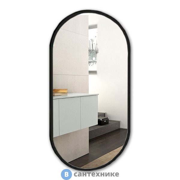 Зеркало AZARIO Виола-лофт 500*1000 сенсор выкл, рама пластик, гор-вер (LED-00002430)