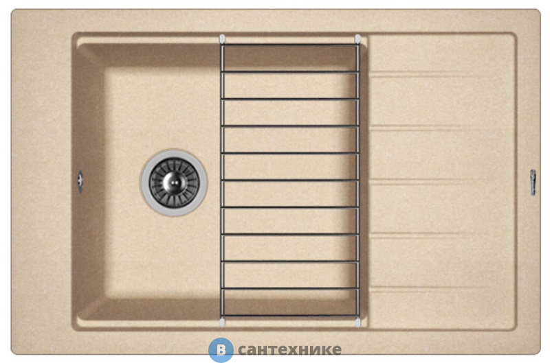 Кухонная мойка FLORENTINA Липси 780P, песочный FG (20.275.D0780.107)