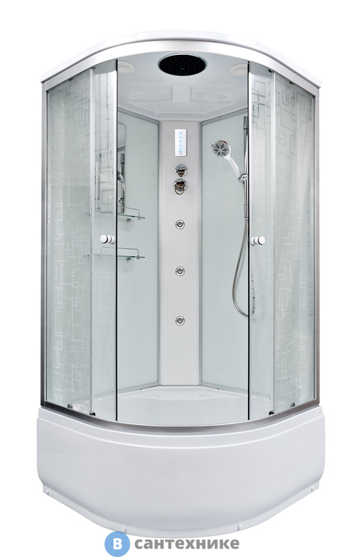 Душевая кабина Deto ЕМ4510 с гм. и эл. (1000*1000*2200)