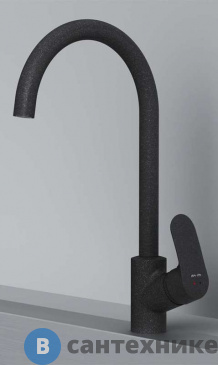 картинка Смеситель AM.PM Like F8007722 для кухни с каналом для питьевой воды, чёрный