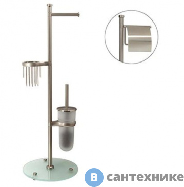 картинка Стойка WasserKRAFT K-1236 комбинированная напольная, закаленное матовое стекло