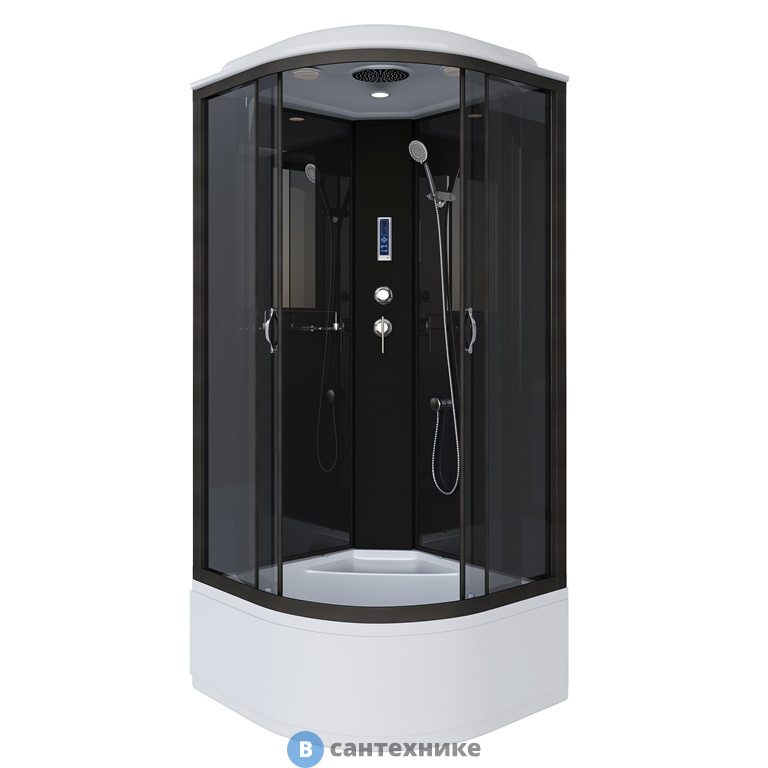 Душевая кабина Niagara NG-6508-14P (900х900х2150) высокий поддон, стекло тонированное