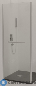 картинка Боковая панель RGW Z-060-3 хром/Прозрачное/6 мм 70*200 (352206307-11)