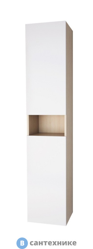 Пенал Dreja Perfecto универсальный, дуб/белый лак (99.0804)