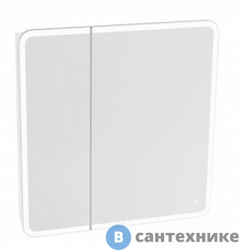 картинка Шкаф-зеркало Grossman АДЕЛЬ-80 см пр. с LED подсветкой
