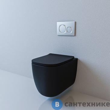 картинка Унитаз подвесной ESBANO GARANT чёрный матовый