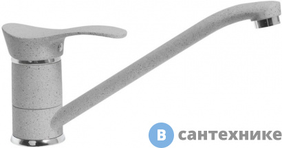 картинка Смеситель АкваГранитЭкс С-1040 сер. (310) для кухни