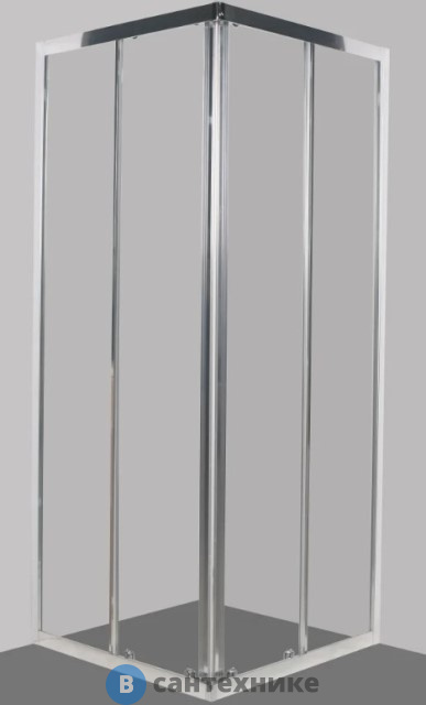 Душевой уголок BelBagno DUE-A-2-80-C-Cr 800x800x1900, без поддона