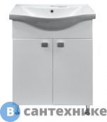 Тумба Loranto София 60 с раковиной Basic 60 (600х820х460) (CS00079242)