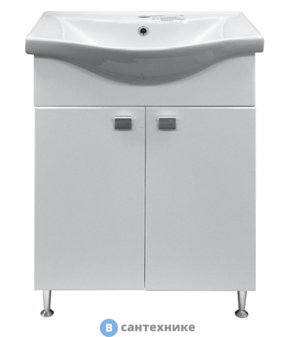 Тумба Loranto София 60 с раковиной Basic 60 (600х820х460) (CS00079242)