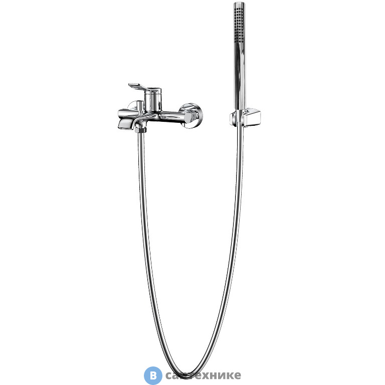 Смеситель AZARIO ABILITY AZ-VRY238331C для ванны и душа с полным душевым набором, хром