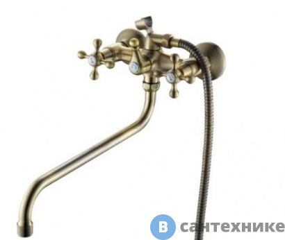 картинка Смеситель Gross Aqua Retro 7016012BRL-D06 для ванны