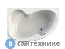 Акриловая ванна Vannesa Ирма 160х105 каркас, левая (2-01-0-1-1-229), без сифона