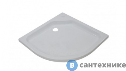 картинка Душевой поддон Тритон низкий полукруг 90х90 (ПД2) без сифона