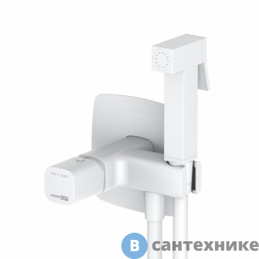 картинка Смеситель WasserKRAFT Saale 9538 встраиваемый для душа с гигиенической лейкой