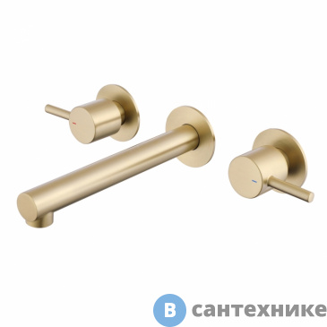 картинка Смеситель ABBER Emotion AF88121G скрытого монтажа для раковины, золото матовое