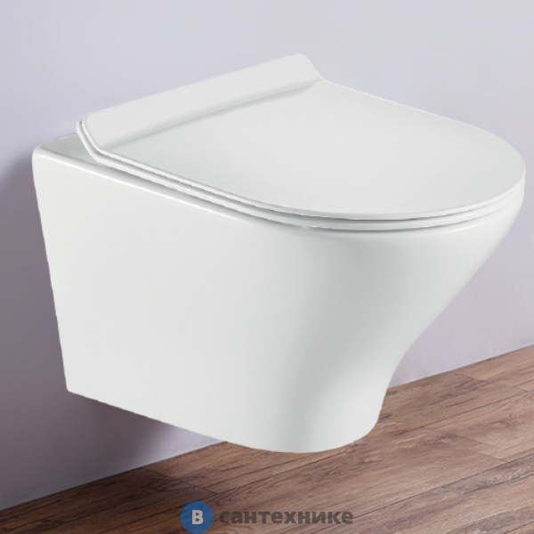 Унитаз подвесной ESBANO ASTER (White) (495x365x315)