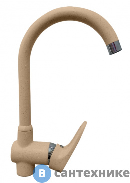 картинка Смеситель GranFest 3023 для кухни (песочный)