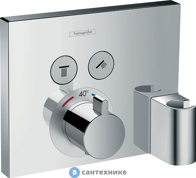 Смеситель Hansgrohe 15765000 Термостат Ecostat Select, для 2 потр