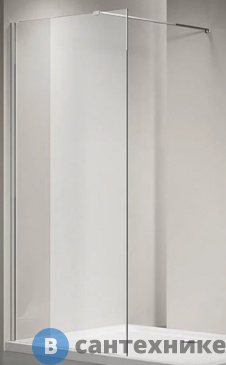картинка Душевая перегородка Veconi KR-72 KR72-70-01-C7 стекло прозрачное/8 мм