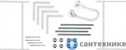 картинка Монтажный комплект к ванне Santek Корсика 180х80 (1WH112420)