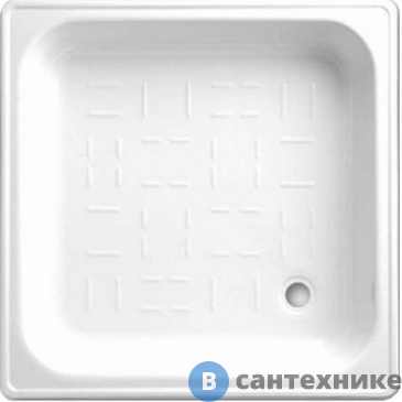 картинка Поддон стальной BLB CF90 90х90х16 квадратный, без ножек и сифона