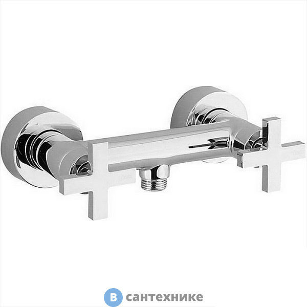 Смеситель CISAL Barcelona Quad BQ00044121 двухвентильный настенный для душа, хром