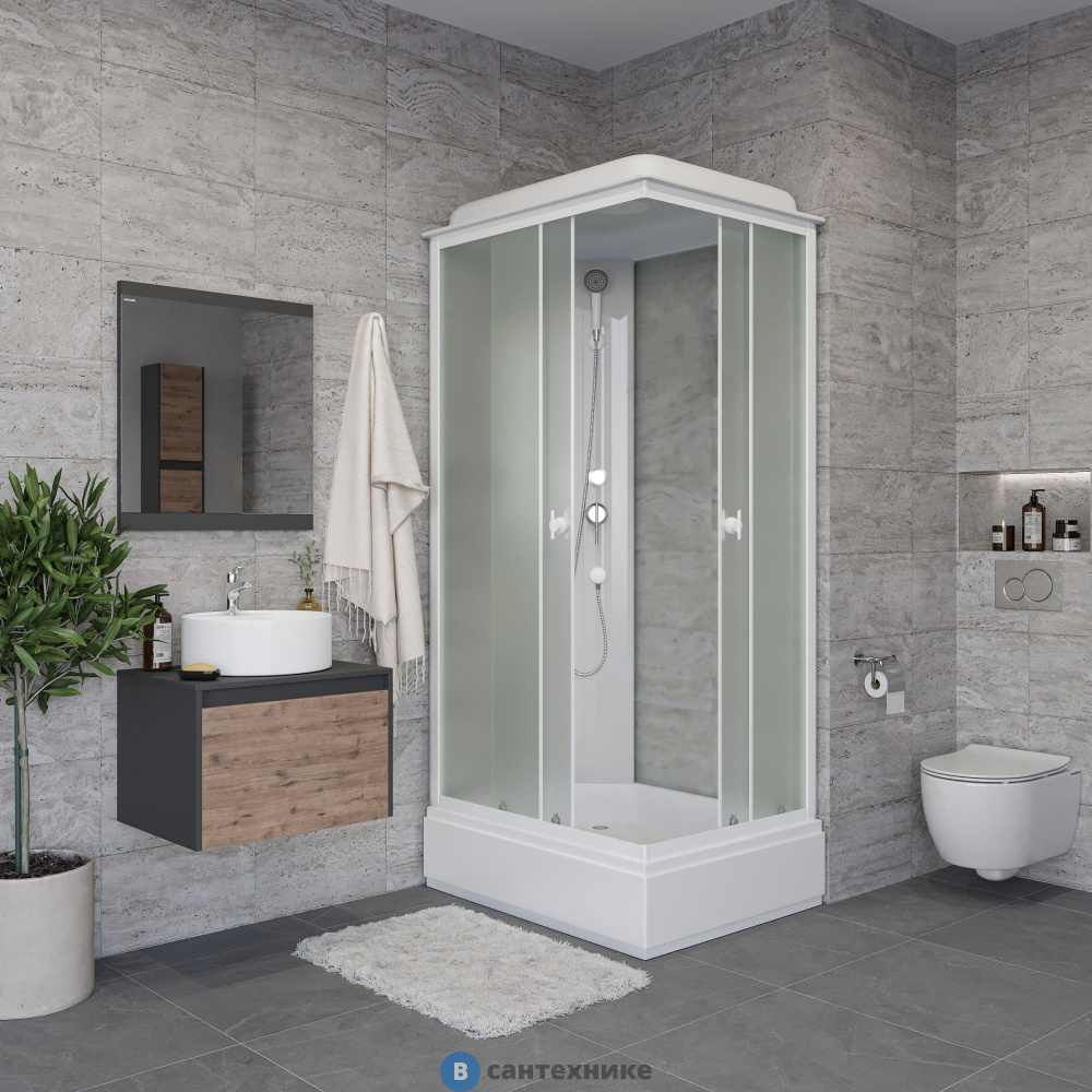 Душевая кабина Niagara Promo P100/80/26Q/MT (1000х800х2150)