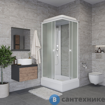 картинка Душевая кабина Niagara Promo P100/80/26Q/MT (1000х800х2150)