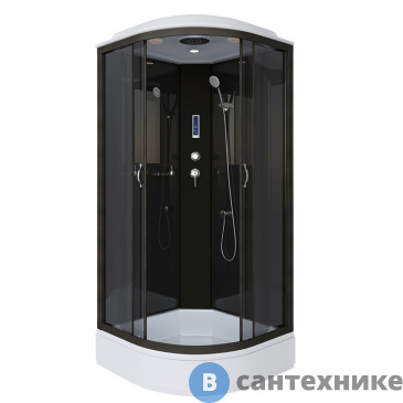 картинка Душевая кабина Niagara NG-6501-14P (900х900х2150) средний поддон, стекло тонированное