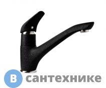 Смеситель GranFest 6124 для кухни (черный)