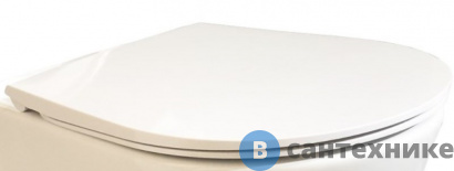 картинка Сиденье Sanitana S80200281600000 для безободкового унитаза Glam с микролифтом