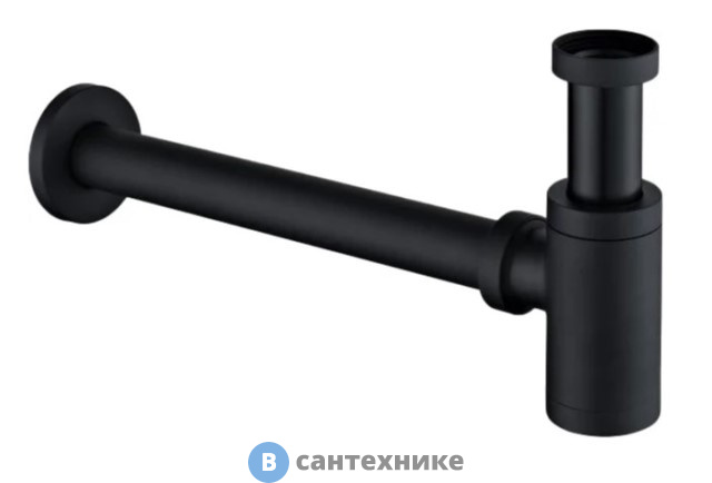 Сифон BelBagno BB-SMT2-NERO для раковины, чёрный