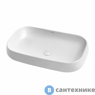 картинка Раковина ABBER Rechteck AC2210 белая накладная