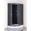 Душевая кабина Loranto CS-66120-13R GB 120*80*215 черный кирпичный узор, прозрач. стекло, профиль черный